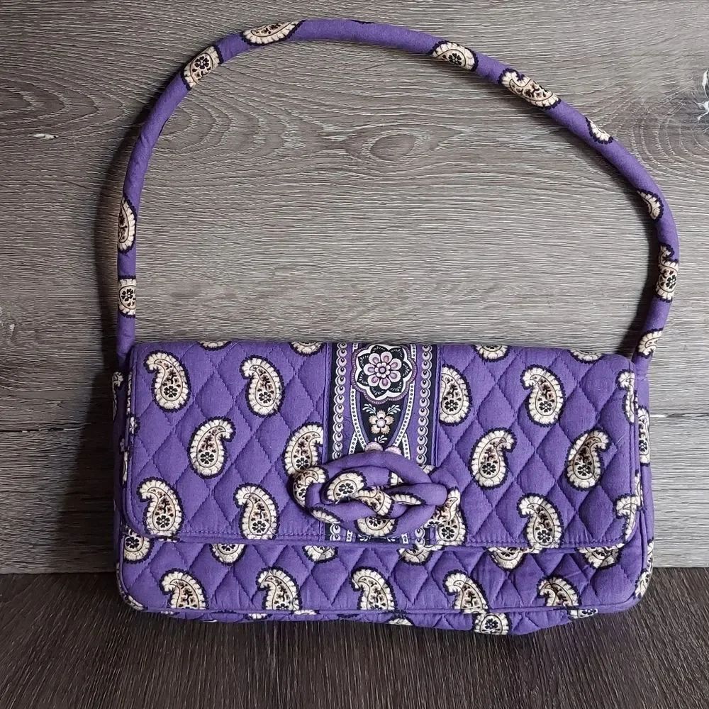 Vera Bradley Purse Knot Just A Clutch Simply Violet (Retired)